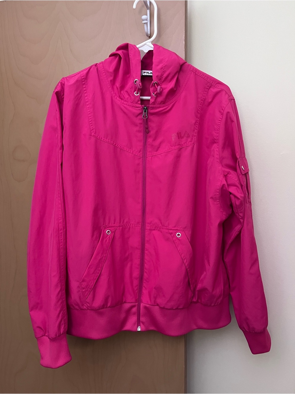Fila Hot Pink Hooded windbreaker jacket